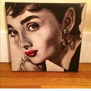 Audrey Hepburn canvas!